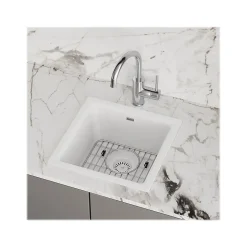Elkay Quartz Classic Single-Bowl Drop-In/Undermount Kitchen Sink, 15.75