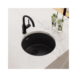 Elkay Quartz Classic Single-Bowl Drop In/Undermount Kitchen Sink, 18.13