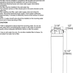 Elkay WaterSentry Plus Replacement Filter Cartridge for Elkay Water Dispenser Systems (ERF750)