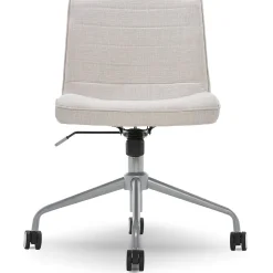ELLE Decor Adelaide Fabric Task Chair, Ivory (48214B)