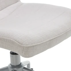 ELLE Decor Adelaide Fabric Task Chair, Ivory (48214B)