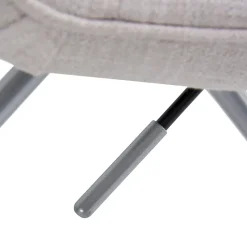 ELLE Decor Adelaide Fabric Task Chair, Ivory (48214B)