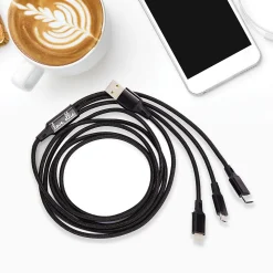 ELLIE ROSE 3-in-1 Charging Cable, 6 Feet (3CBL-0047)