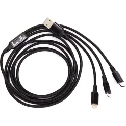 ELLIE ROSE 3-in-1 Charging Cable, 6 Feet (3CBL-0047)
