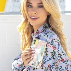 ELLIE ROSE Phone Case for iPhone 12/12 Pro, Peachy Green (12PROU-0055)