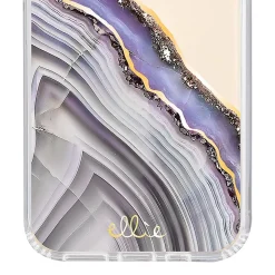 ELLIE ROSE Phone Case for iPhone X, Xs, and 11 Pro, Deep Purple Agate (11PROX-0004)