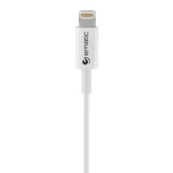 Ematic Charge and Sync Lightning to USB-A Cable 10 ft., White, (ELC510)