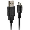 Ematic Charge and Sync Micro USB to USB-A Cable, 6-ft, Black, (EMU62)