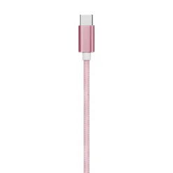 Ematic Charge and Sync USB-C 2.0 to USB-A Cable, 6 ft., Pink, (EUTC602PN)