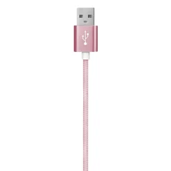 Ematic Charge and Sync USB-C 2.0 to USB-A Cable, 6 ft., Pink, (EUTC602PN)