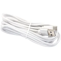 Ematic Charge and Sync USB-C 2.0 to USB-A Cable, 6 ft., White, (EUTC603WH)