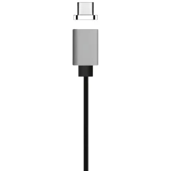 Ematic Magnetic USB-C to USB-A Cable for Android Devices, 3 ft., Black (EUTCMG300)