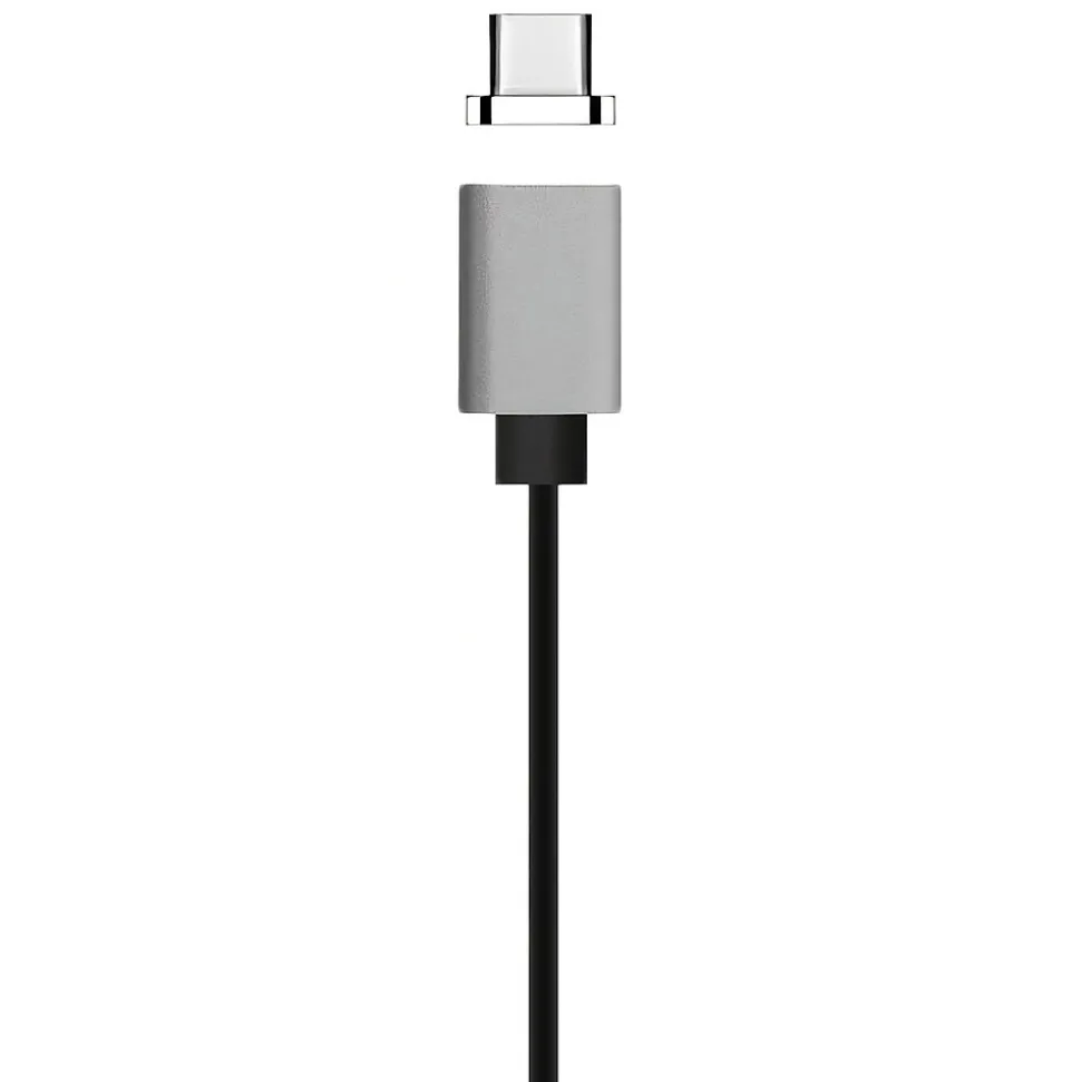 Ematic Magnetic USB-C to USB-A Cable for Android Devices, 3 ft., Black (EUTCMG300)