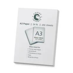 Empire Imports 11.69" x 16.54" Multi-Purpose Paper, 24 lbs., 96 Brightness, 250 Sheets/Ream (A324R)