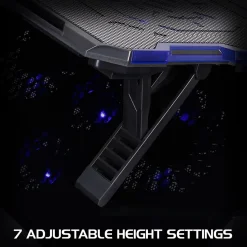 ENHANCE Cryogen Laptop Cooling Stand, USB Connectivity, Blue/Black (ENGXC20100BLWS)