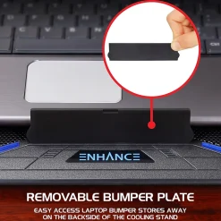 ENHANCE Cryogen Laptop Cooling Stand, USB Connectivity, Blue/Black (ENGXC20100BLWS)