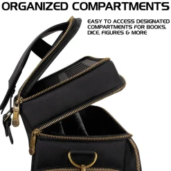 ENHANCE Tabletop Roleplaying Game Fabric Messenger Bag, Black (5501330)