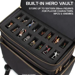 ENHANCE Tabletop Roleplaying Game Fabric Messenger Bag, Black (5501330)