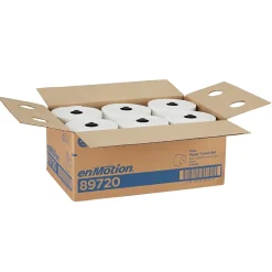 enmotion Flex Hardwound Paper Towels, 1-ply, 550 ft./Roll, 6 Rolls/Carton (89720)