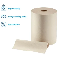 enmotion Recycled Recycled Hardwound Paper Towels, 1-ply, 800 ft./Roll, 6 Rolls/Carton (89480)