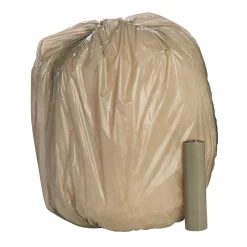 Envision LLDPE 60 Gallon Industrial Trash Bag, 58" x 38", Low Density, 1 mil, Gray, 100 Bags/Box, 10 Rolls (L385810K)