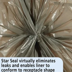 Envision LLDPE 60 Gallon Industrial Trash Bag, 58