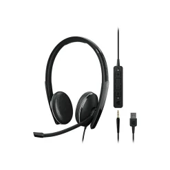 EPOS ADAPT 165T USB II Stereo Computer Headset, Over-the-Head, Black (1000902)
