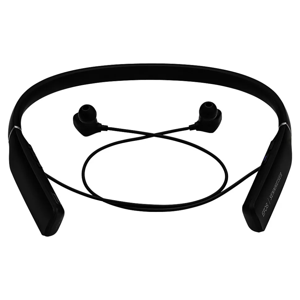 EPOS ADAPT 460T Wireless Noise Canceling Stereo Headset, Black with Silver (1000205)