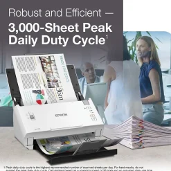 Epson DS-410 Desktop Scanner, Black/White (B11B249201)