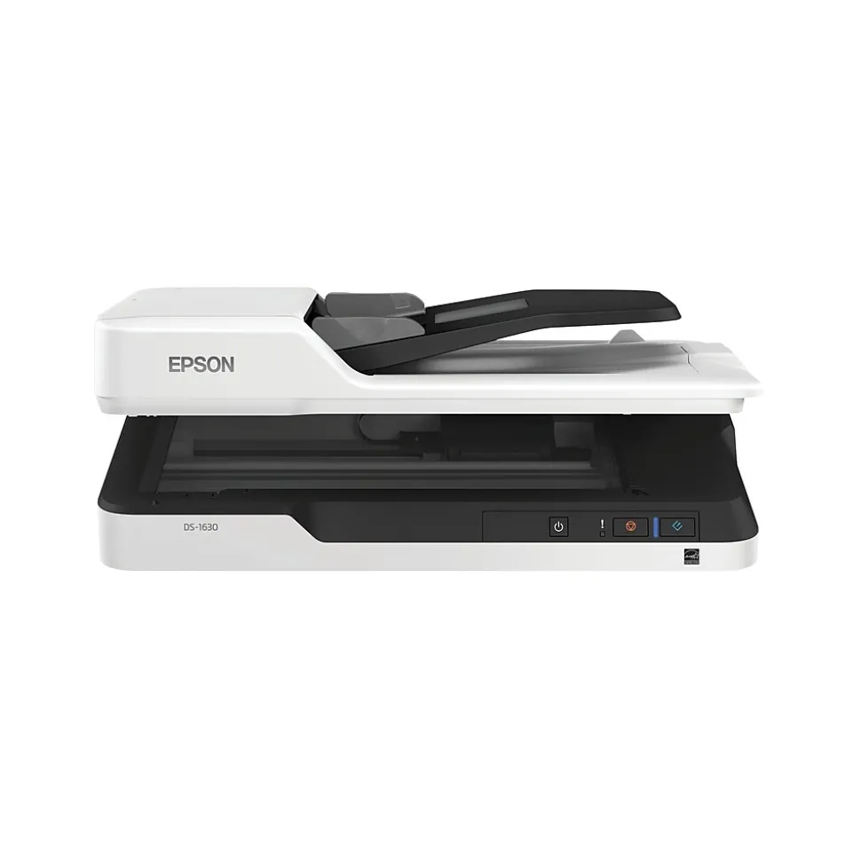 Epson DS-1630 Flatbed Color Document Scanner, White (B11B239201)