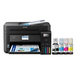 Epson EcoTank ET-4850-B Wireless Color Inkjet Printer, All-In-One Supertank, Print, Scan, Copy, Fax (9472544)