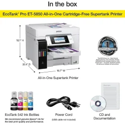 Epson EcoTank Pro 5850 Wireless Color Inkjet Printer, All-In-One Supertank, Print, Scan, Copy, Fax (9472509)