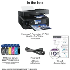 Epson Expression Premium XP-7100 Wireless Color Inkjet Printer, All-In-One, Print, Scan, Copy (9472519)