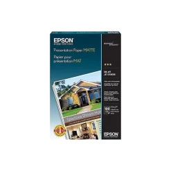 Epson Matte Presentation Paper, 11" x 17", 100 Sheets/Pack (S041070)