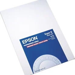 Epson Photo Paper Glossy Photo Paper, 13" x 19", 20 Sheets/Pack (S041143)