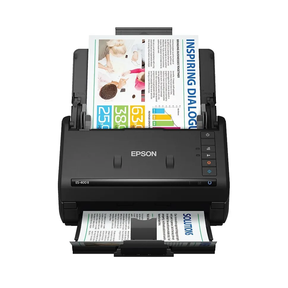 Epson WorkForce ES-400 II Duplex Document Scanner, Black (B11B261201)