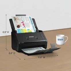 Epson WorkForce ES-400 II Duplex Document Scanner, Black (B11B261201)