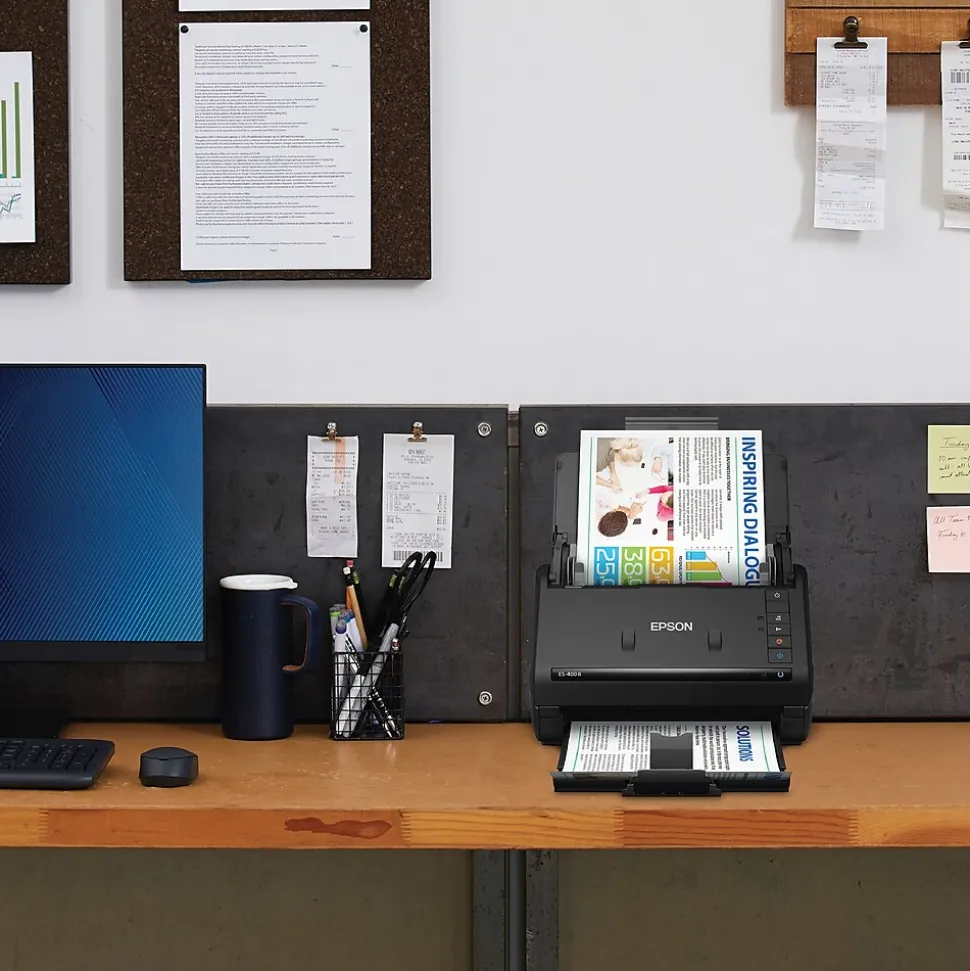 Epson WorkForce ES-400 II Duplex Document Scanner, Black (B11B261201)
