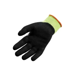 Ergodyne ProFlex 7041 Hi-Vis Nitrile-Coated Cut-Resistant Gloves, ANSI A4, Wet Grip, Lime, XXL, 12 Pairs (17816)