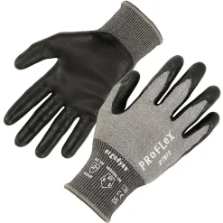 Ergodyne ProFlex 7072 Nitrile Coated Cut-Resistant Gloves, ANSI A7, Gray, Small, 1 Pair (10312)
