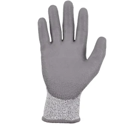 Ergodyne ProFlex 7030 PU Coated Cut-Resistant Gloves, ANSI A3, Gray, Large, 1 Pair (10464)