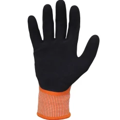 Ergodyne ProFlex 7551 Waterproof Cut-Resistant Winter Work Gloves, ANSI A5, Orange, Medium, 1 Pair (17673)