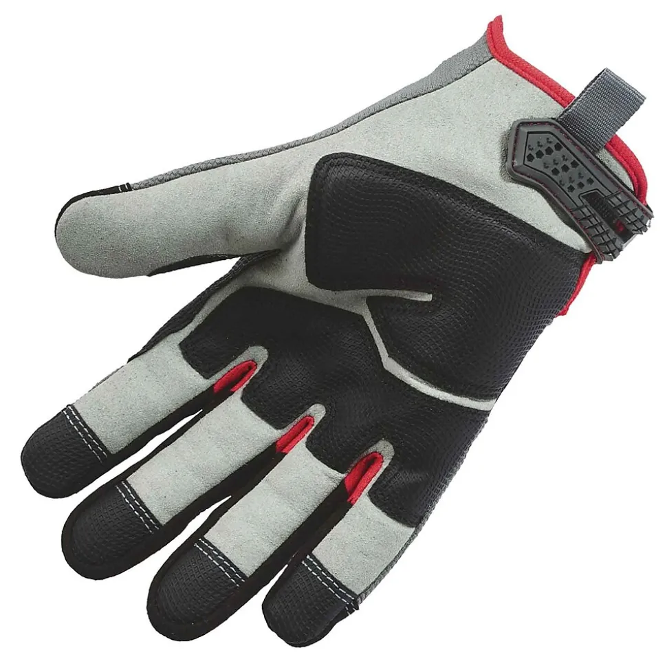 Ergodyne® ProFlex® 710CR Heavy-Duty + Cut Resistance Glove, Gray, LG, 1 Pair
