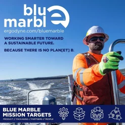 Ergodyne ProFlex 7002-ECO Recycled PU Coated Gloves, 15 Gauge, Green, X-Small (10561)