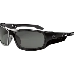 Ergodyne Skullerz ODIN Safety Glasses, Black, Smoke Lens (50030)