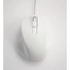 Ergoguys Matias PBT Wired Laser USB Mouse, White (M20W)