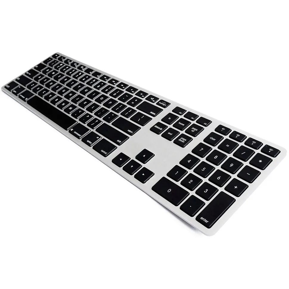 Ergoguys Matias Wireless Ergonomic Keyboard for Mac, Silver/Black (FK418BTLSB)