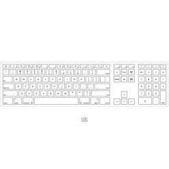Ergoguys Matias Wireless Ergonomic Keyboard, Silver (FK418BTS)