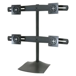 Ergotron DS100 Quad-Monitor Desk Stand Adjustable Monitor, Up to 24", Black (33-324-200)