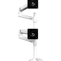 Ergotron LX Adjustable Monitor Arm, Up to 40" Monitor, White (45-509-216)